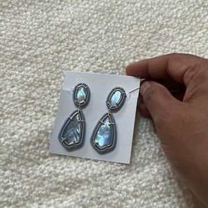 🆕Kendra Scott Camry Color Stone Thread Wrapped Frame Drop Earrings
